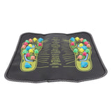 Foot Massage Mat Blood Circulation Relieve Pain Simulation Cobblestone Reflexology Walk Stone Mat 35x35cm / 13.8x13.8in - 45-Degree Angle