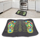Foot Massage Mat Blood Circulation Relieve Pain Simulation Cobblestone Reflexology Walk Stone Mat 35x35cm / 13.8x13.8in - Extra Image