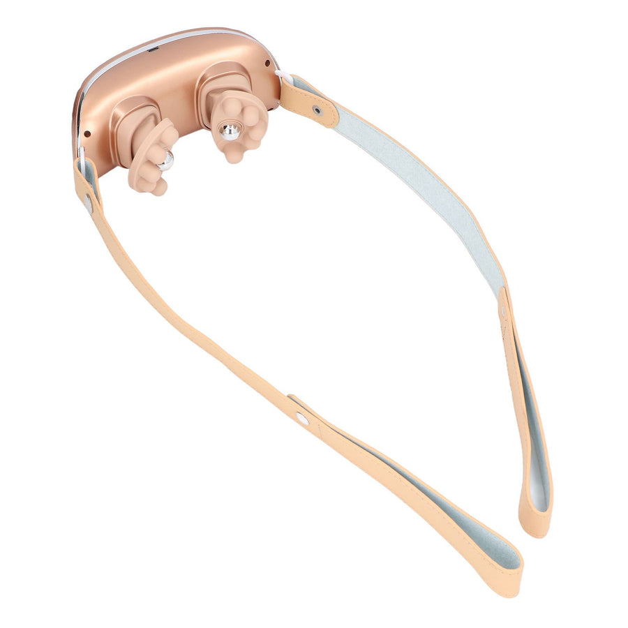 Neck Massager Relieve Muscle Pain Portable Rechargeable Kneading Hot Compress Neck Massager for Home Use Gold