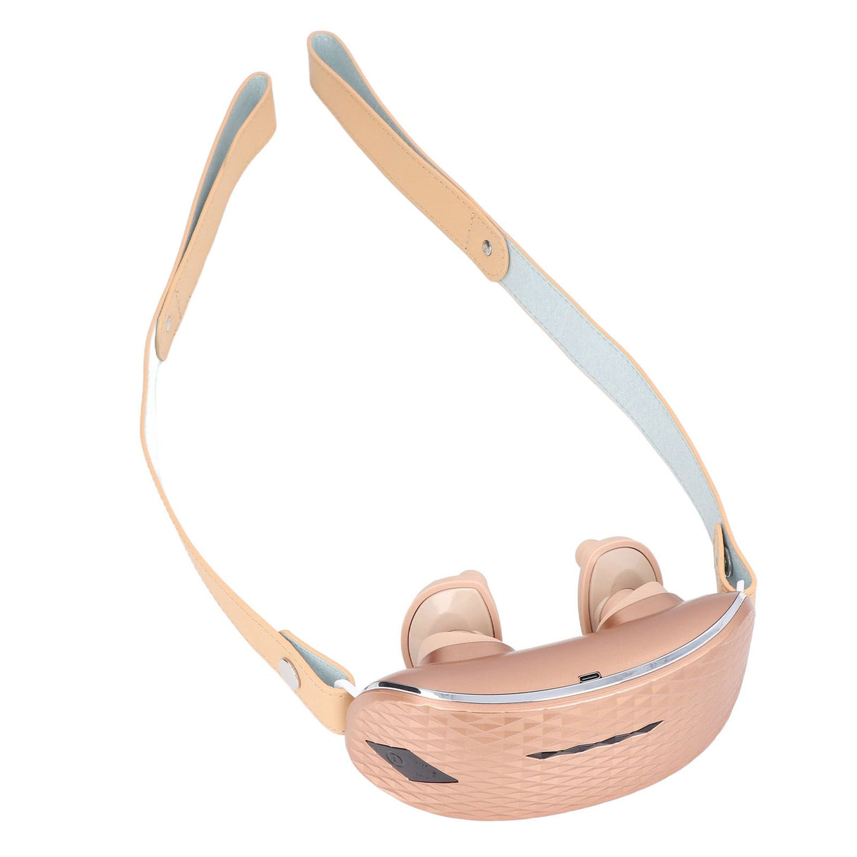 Neck Massager Relieve Muscle Pain Portable Rechargeable Kneading Hot Compress Neck Massager for Home Use Gold