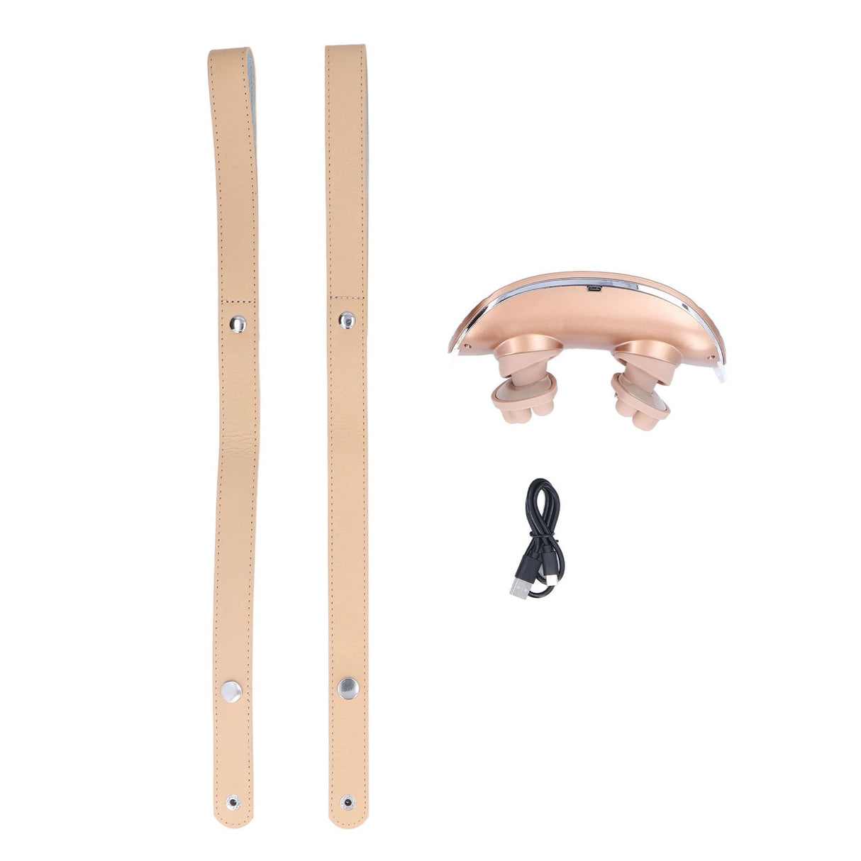 Neck Massager Relieve Muscle Pain Portable Rechargeable Kneading Hot Compress Neck Massager for Home Use Gold