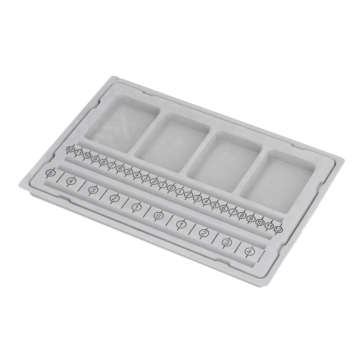 Beaded Measuring Board 4 Straight Channels 4 Recessed Compartments Bead Design Board for Creating Bracelets Necklaces