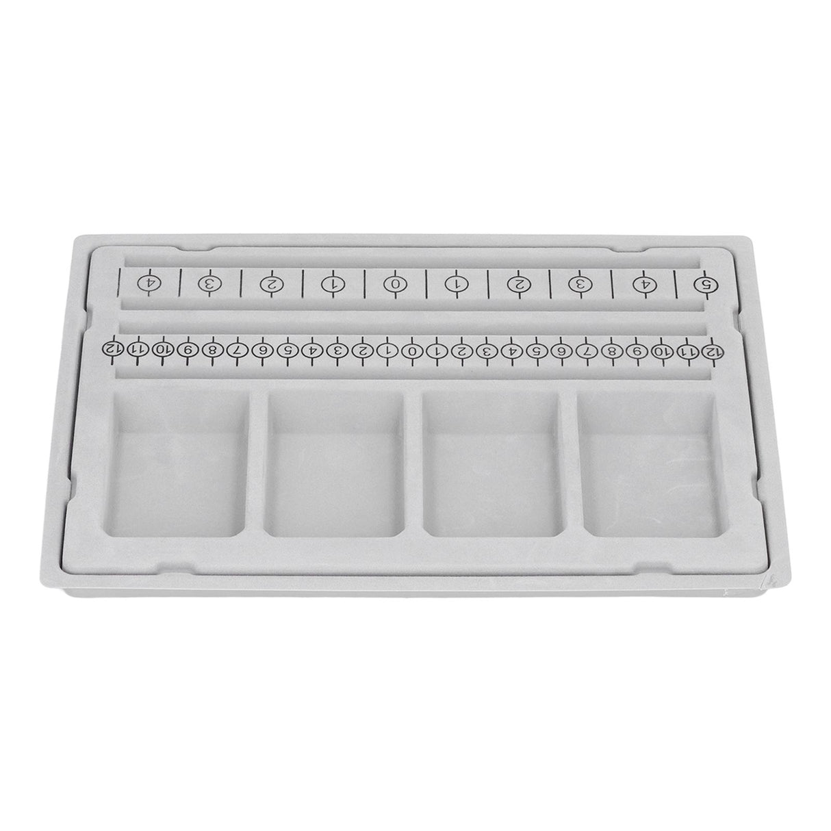 Beaded Measuring Board 4 Straight Channels 4 Recessed Compartments Bead Design Board for Creating Bracelets Necklaces