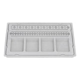 Beaded Measuring Board 4 Straight Channels 4 Recessed Compartments Bead Design Board for Creating Bracelets Necklaces