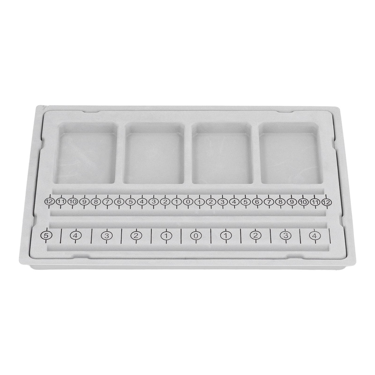Beaded Measuring Board 4 Straight Channels 4 Recessed Compartments Bead Design Board for Creating Bracelets Necklaces