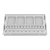 Beaded Measuring Board 4 Straight Channels 4 Recessed Compartments Bead Design Board for Creating Bracelets Necklaces