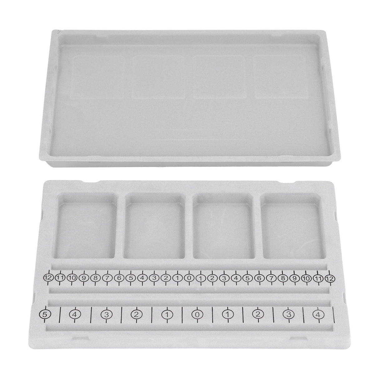 Beaded Measuring Board 4 Straight Channels 4 Recessed Compartments Bead Design Board for Creating Bracelets Necklaces