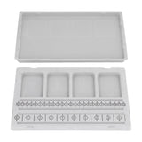 Beaded Measuring Board 4 Straight Channels 4 Recessed Compartments Bead Design Board for Creating Bracelets Necklaces