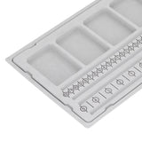 Beaded Measuring Board 4 Straight Channels 4 Recessed Compartments Bead Design Board for Creating Bracelets Necklaces