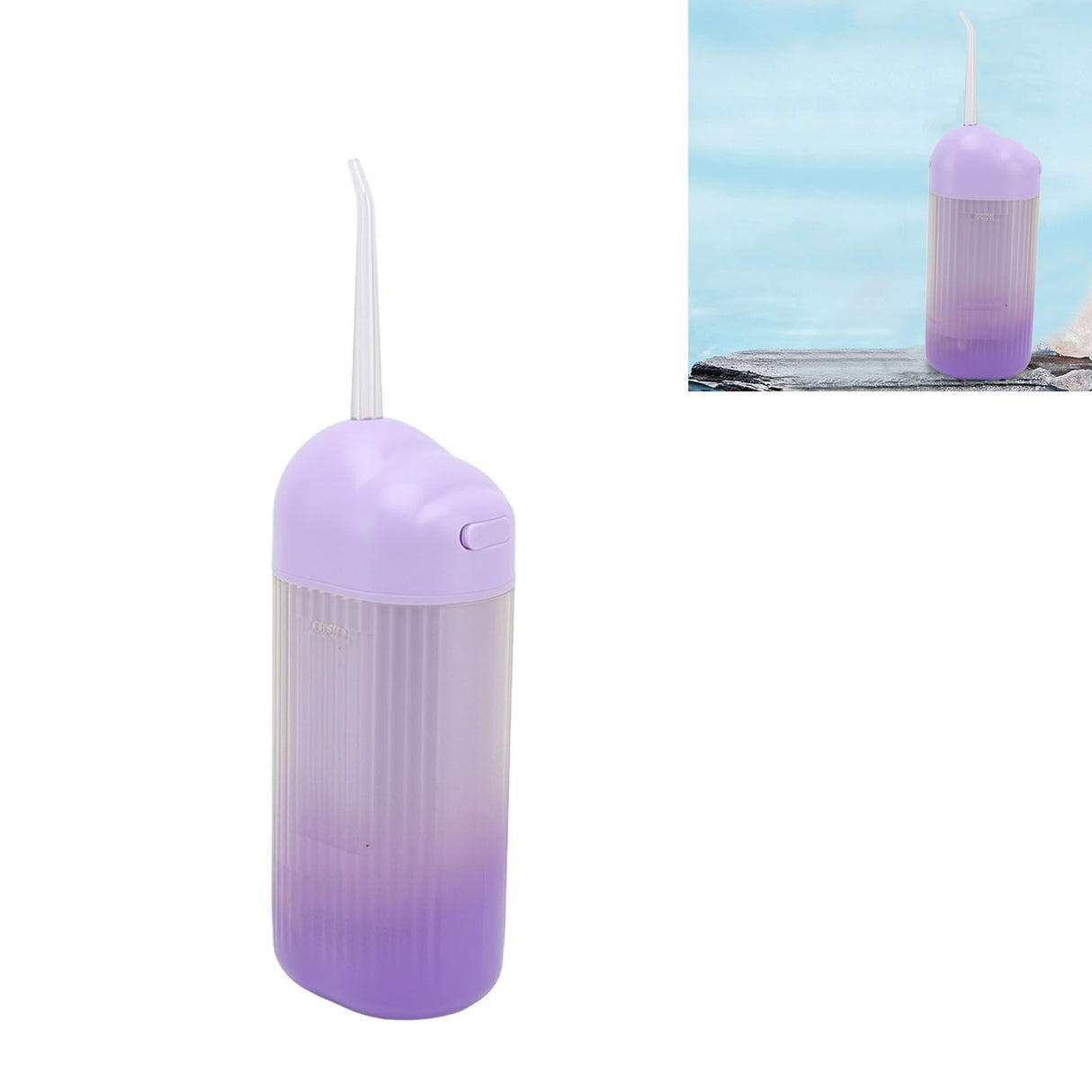Electric Oral Irrigator 3 Modes High Frequency Pulse IPX7 Waterproof Portable Dental Oral Irrigator Teeth Cleaner Purple