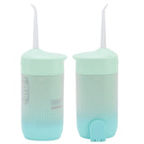 Electric Oral Irrigator Portable Telescopic High Pressure Water Teeth Cleaner Picks Teeth Cleaning Remove Tartar Green