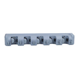 Mop Broom Holder Multifunctional Space Saving Broom Wall Mounted Rack for Kitchen Bathroom Garden Garage A - Extra Image