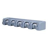 Mop Broom Holder Multifunctional Space Saving Broom Wall Mounted Rack for Kitchen Bathroom Garden Garage B