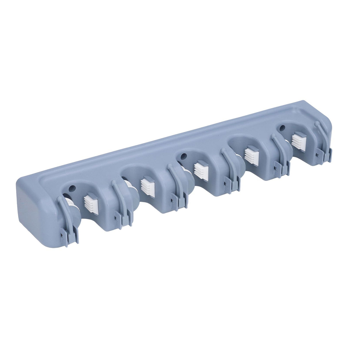 Mop Broom Holder Multifunctional Space Saving Broom Wall Mounted Rack for Kitchen Bathroom Garden Garage B