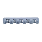 Mop Broom Holder Multifunctional Space Saving Broom Wall Mounted Rack for Kitchen Bathroom Garden Garage B
