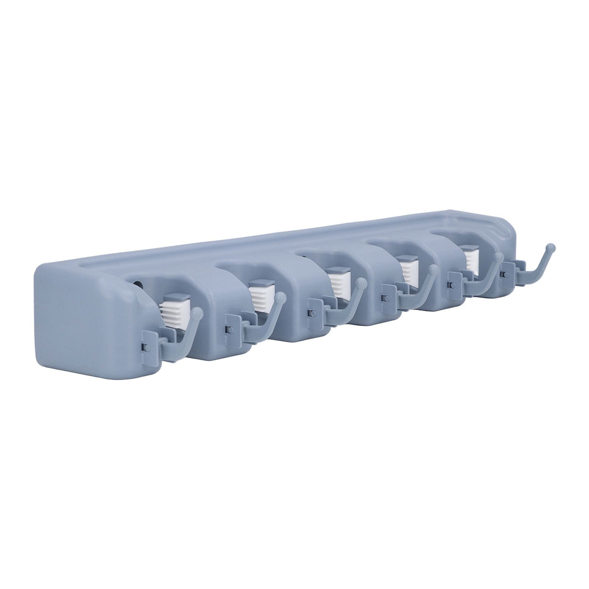 Mop Broom Holder Multifunctional Space Saving Broom Wall Mounted Rack for Kitchen Bathroom Garden Garage B