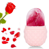 Pineapple Style Face Massage Ice Cube Roller Silicone Face Massage Ice Tray Mold Skin Care Beauty Tool Pink