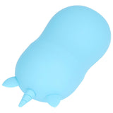 Ice Massage Roller Silica Gel Face Massage Shrink Pore Portable Facial Ice Roller Skin Care Ice Cube Tray Blue - Top-Down View