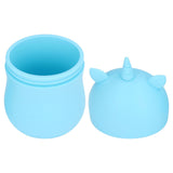 Ice Massage Roller Silica Gel Face Massage Shrink Pore Portable Facial Ice Roller Skin Care Ice Cube Tray Blue - Low Angle