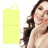 Ice Face Eye Roller Silicone Face Massage Ice Cube Roller Mold Skin Care Beauty Tool Fluorescent Yellow