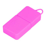 Ice Face Eye Roller Silicone Face Massage Ice Cube Roller Mold Skin Care Beauty Tool Rose Red - Front View