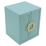 Jewelry Storage Box Leather Double Door Green European Style Storage Case for Necklace Earring Watch Bracelet - Extra Image