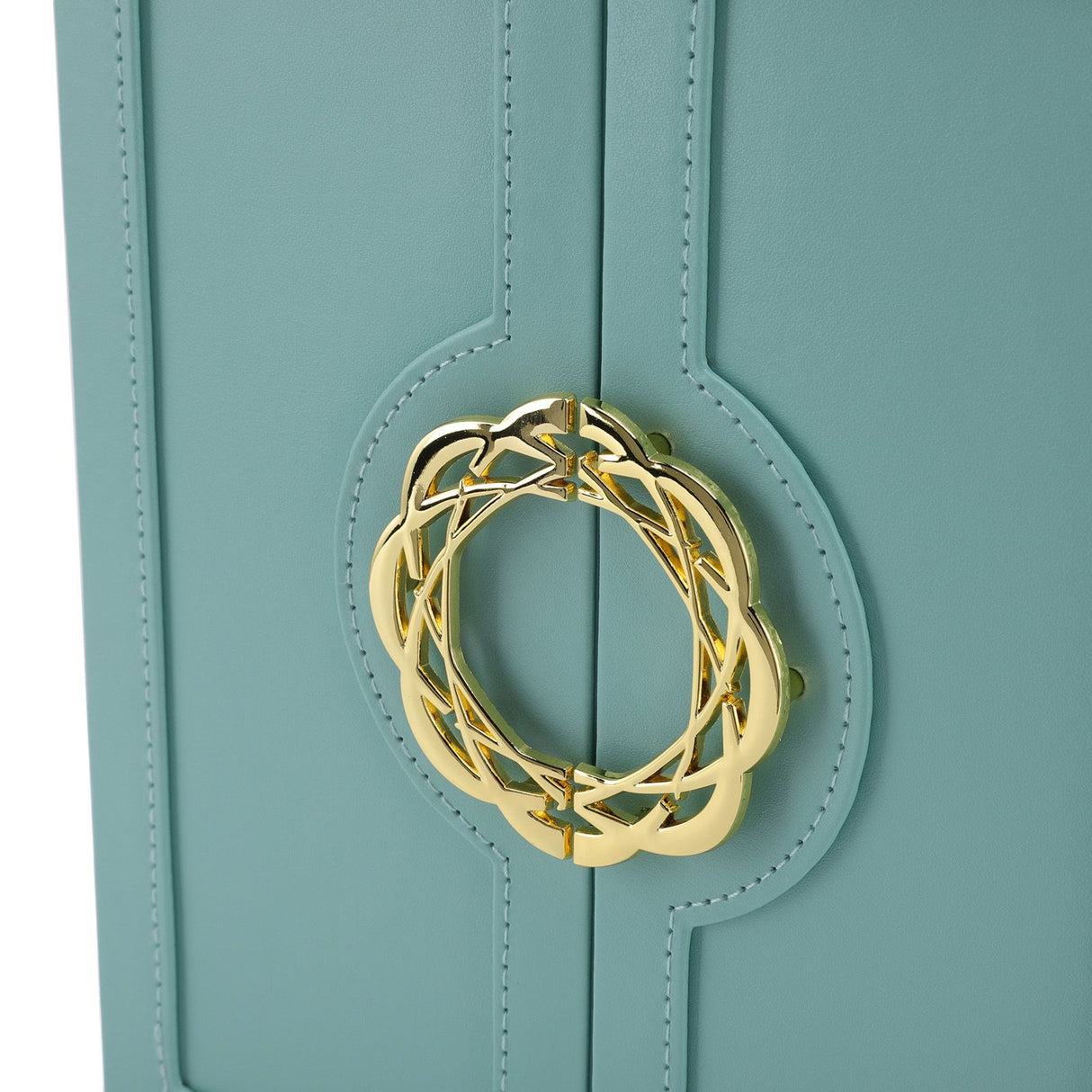 Jewelry Storage Box Leather Double Door Green European Style Storage Case for Necklace Earring Watch Bracelet