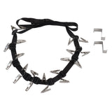 Hat Rack Stainless Steel Wall Mounted Practical Hat Organizer for Home Door Black