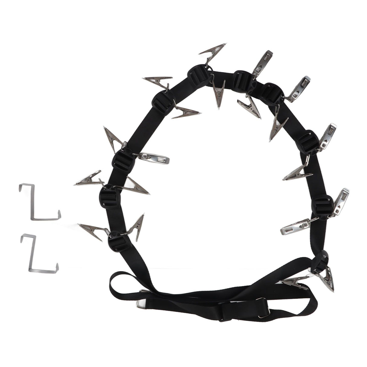 Hat Rack Stainless Steel Wall Mounted Practical Hat Organizer for Home Door Black
