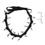 Hat Rack Stainless Steel Wall Mounted Practical Hat Organizer for Home Door Black