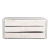 Acrylic Jewelry Organizer Clear Acrylic Beige Drawer Desk Storage Jewelry Box for Stud Earrings Necklace Jewelry