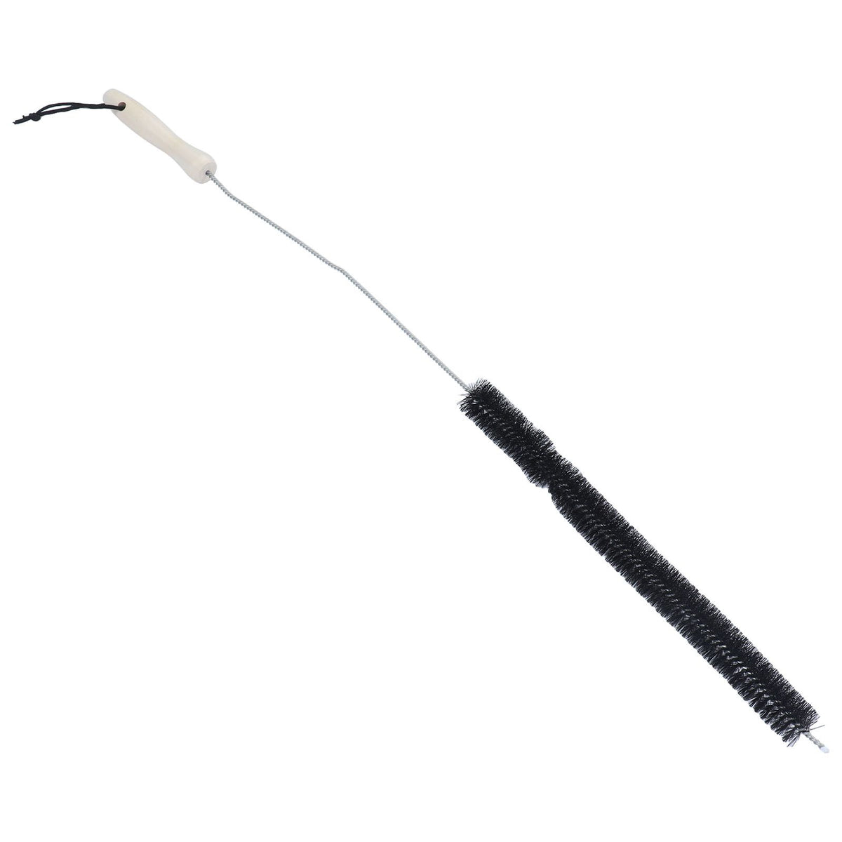 Stainless Steel Dryer Vent Cleaner Brush Multifunctional Bendable Pipe Cleaning Brush with Wood Handle for Home