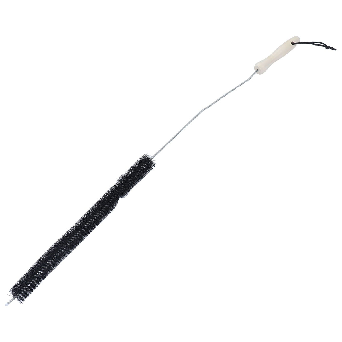 Stainless Steel Dryer Vent Cleaner Brush Multifunctional Bendable Pipe Cleaning Brush with Wood Handle for Home
