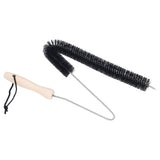 Stainless Steel Dryer Vent Cleaner Brush Multifunctional Bendable Pipe Cleaning Brush with Wood Handle for Home