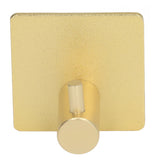4pcs Towel Hook Aluminum Rustproof Waterproof Heavy Duty Adhesive Wall Hook for Hanging Coat Hat Towel Robe Golden