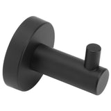 Stainless Steel Round Hook Wall Mount Towel Robe Coat Hook Utility Shower Towel Hanger for Bathroom Kitchen Home Hotel - Rear View