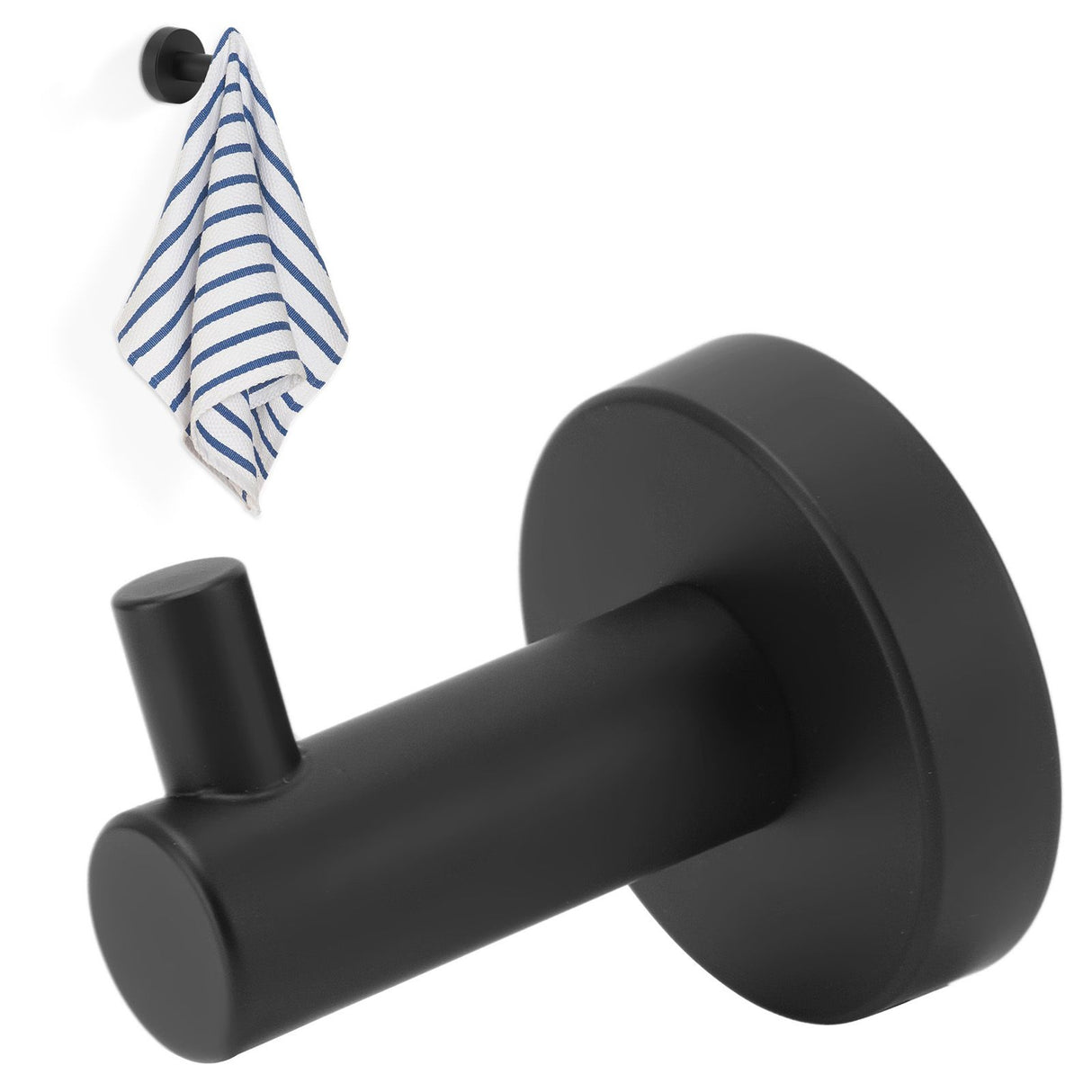 Stainless Steel Round Hook Wall Mount Towel Robe Coat Hook Utility Shower Towel Hanger for Bathroom Kitchen Home Hotel