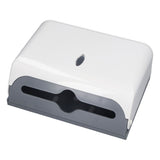 Paper Towel Dispenser Wall Mounted Safe Sturdy ABS Glossy Corner Bathroom Paper Towel Holder for Bathroom Toilet - Side View
