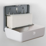 Paper Towel Dispenser Wall Mounted Safe Sturdy ABS Glossy Corner Bathroom Paper Towel Holder for Bathroom Toilet - Extra Image