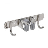 Wall Mounted Mop Organizer Holder Kitchen Bathroom Hardware Hook Pendant Balcony Mop Clip Rag Hook Punch Free Perforations