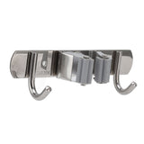 Wall Mounted Mop Organizer Holder Kitchen Bathroom Hardware Hook Pendant Balcony Mop Clip Rag Hook Punch Free Perforations