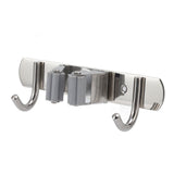 Wall Mounted Mop Organizer Holder Kitchen Bathroom Hardware Hook Pendant Balcony Mop Clip Rag Hook Punch Free Perforations