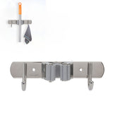 Wall Mounted Mop Organizer Holder Kitchen Bathroom Hardware Hook Pendant Balcony Mop Clip Rag Hook Punch Free Perforations