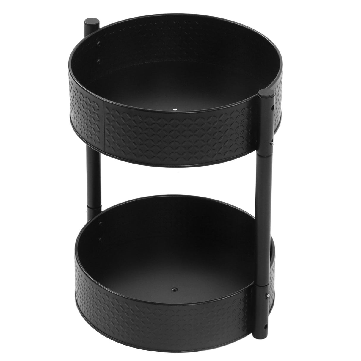 Rotating Spice Rack Countertop Double Layer Multi Functional 360 Degree Rotatable Spice Storage Shelf for Kitchen