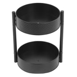 Rotating Spice Rack Countertop Double Layer Multi Functional 360 Degree Rotatable Spice Storage Shelf for Kitchen