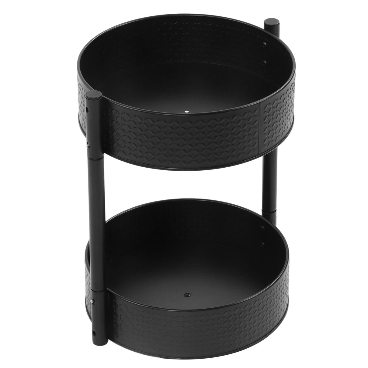 Rotating Spice Rack Countertop Double Layer Multi Functional 360 Degree Rotatable Spice Storage Shelf for Kitchen