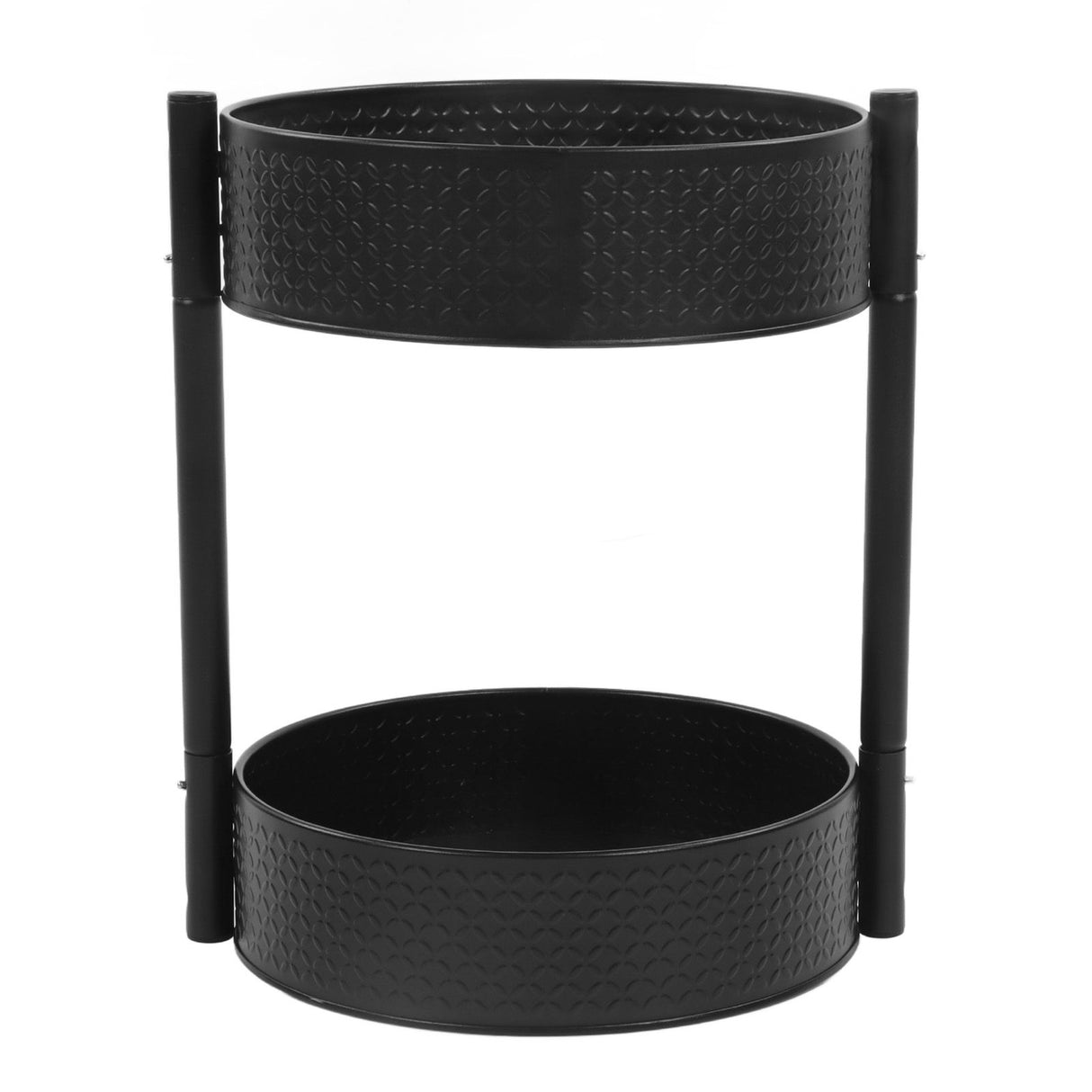 Rotating Spice Rack Countertop Double Layer Multi Functional 360 Degree Rotatable Spice Storage Shelf for Kitchen