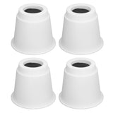 4Pcs 5 Inch Heavy Duty Round Furniture Bed Risers Lifter with Anti Slip Top for Table Chair Desk Sofa