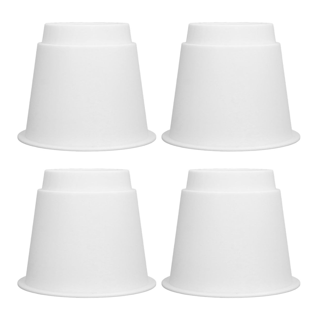 4Pcs 5 Inch Heavy Duty Round Furniture Bed Risers Lifter with Anti Slip Top for Table Chair Desk Sofa