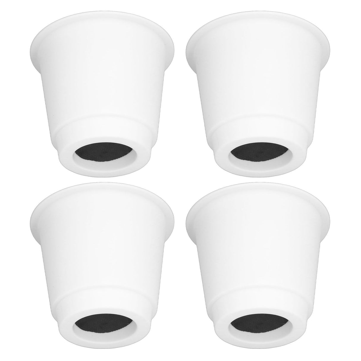 4Pcs 5 Inch Heavy Duty Round Furniture Bed Risers Lifter with Anti Slip Top for Table Chair Desk Sofa